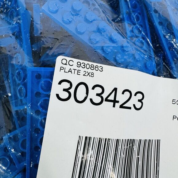 LEGO‎ 2x8 Blue Plate 303423 Brick 3034 Lot Approximately 2lbs - Picture 7 of 9